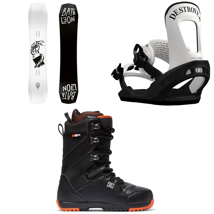 Bataleon - Disaster Snowboard + Switchback Destroyer Snowboard Bindings + DC Mutiny Snowboard Boots 2019