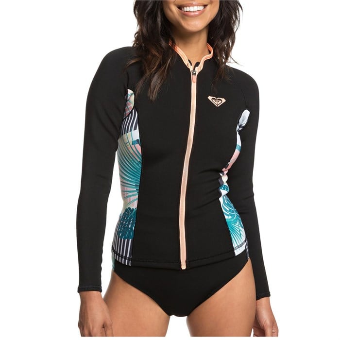 womens wetsuit top front zipper