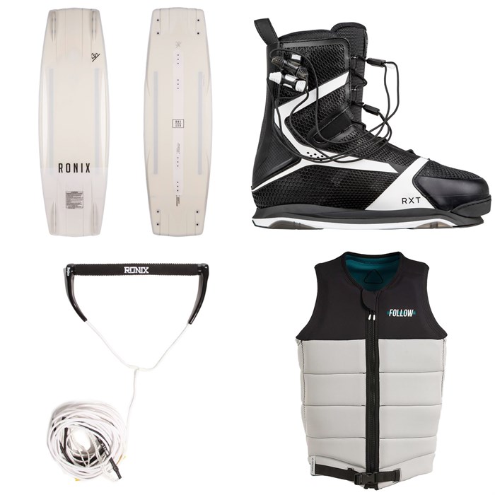 Ronix - Massi Special - Ronix RXT Wakeboard Package + Combo 5.0 Handle & 80 ft Mainline + Follow Axe Wake Vest 2019