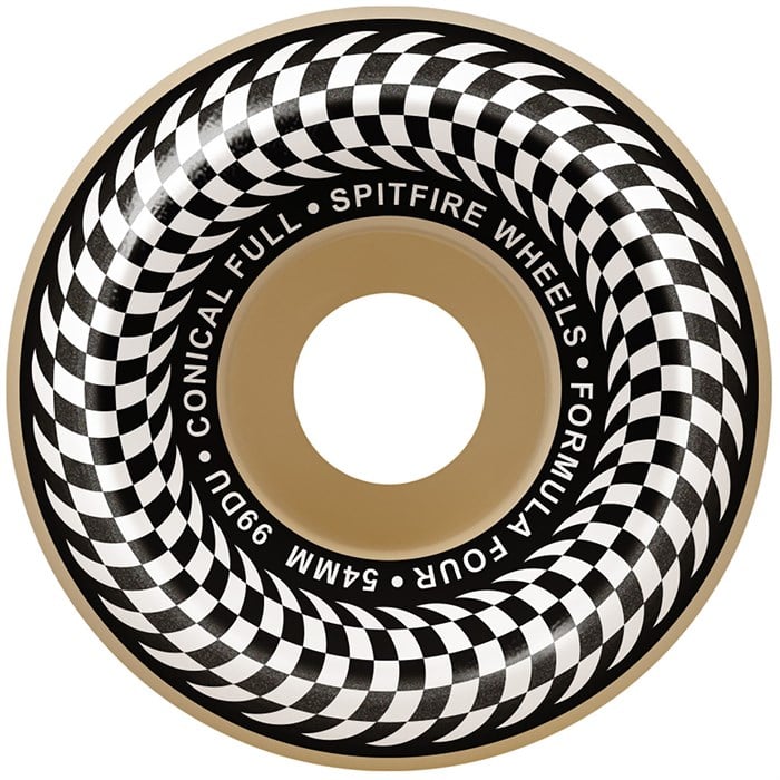 Spitfire Formula Four 99d Check Conical Full Skateboard Wheels | evo يولو
