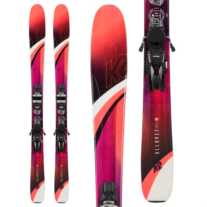 K2 Alluvit 88 Ti Ski + Marker Squire 11 Demo Bindings Skis