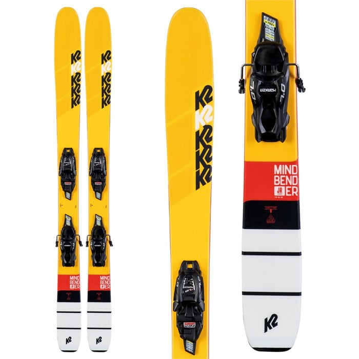 K2 - Mindbender Jr Skis + 7.0 FDT Bindings - Kids' 2020 - Used