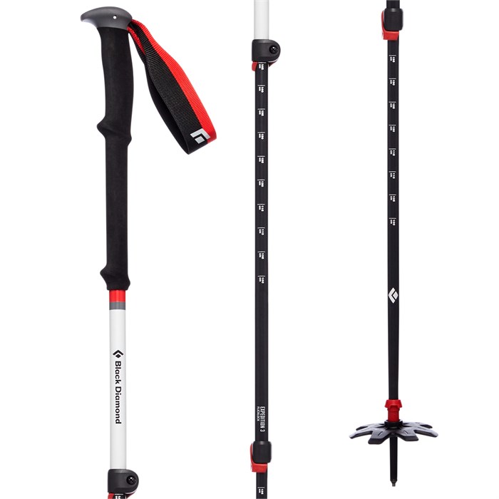 Black Diamond Expedition 3 Adjustable Ski Poles 2020 evo