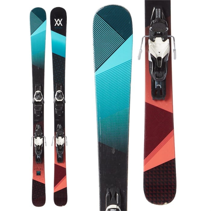 Volkl Yumi Skis + Atomic Lithium 10 Demo Bindings Women's 2017 Used