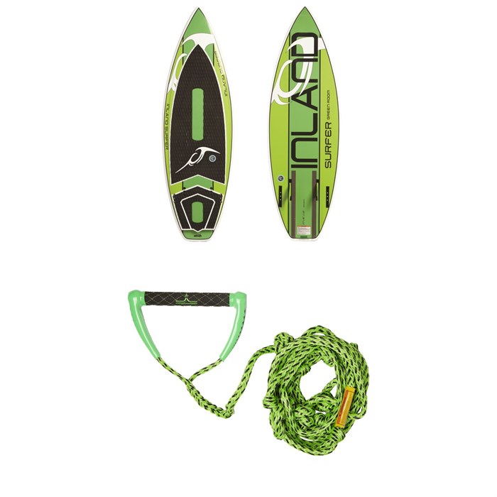Inland Surfer - Green Room Wakesurf Board + Proline x evo LGS Surf Handle w/ 25 ft Air Line