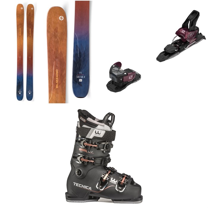 Blizzard - Sheeva 11 Skis - Women's + Salomon Warden MNC 11 Ski Bindings + Tecnica Mach1 LV 95 W Ski Boots - Women's 2020