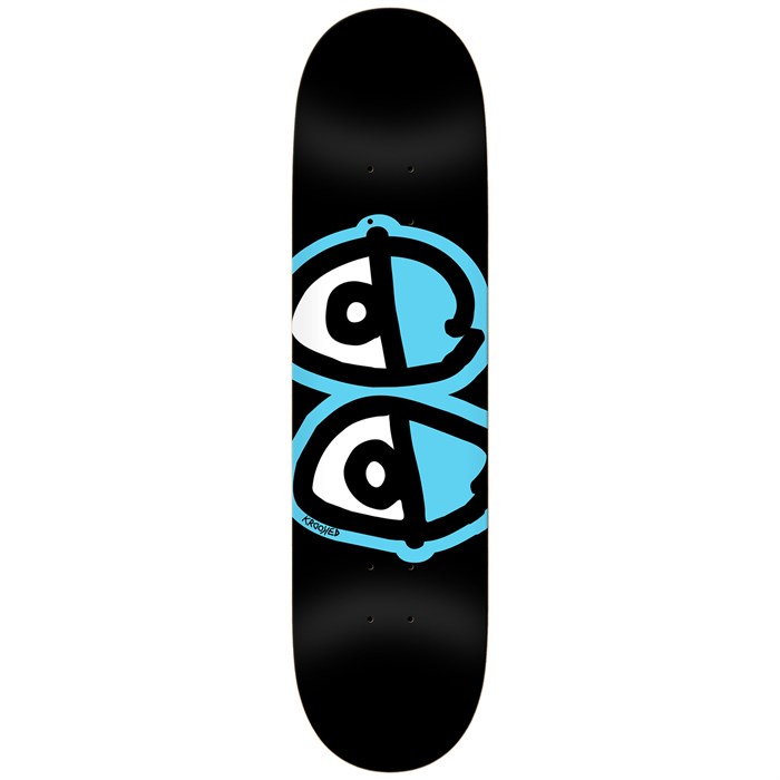 8.06 x 31.8 Krooked Skateboards Eyes Assorted Stains Skateboard Deck