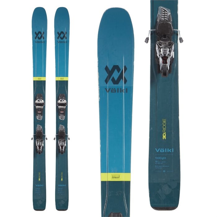 Volkl 100Eight Skis + Griffon 13 TCX Demo Bindings 2020 - Used | evo