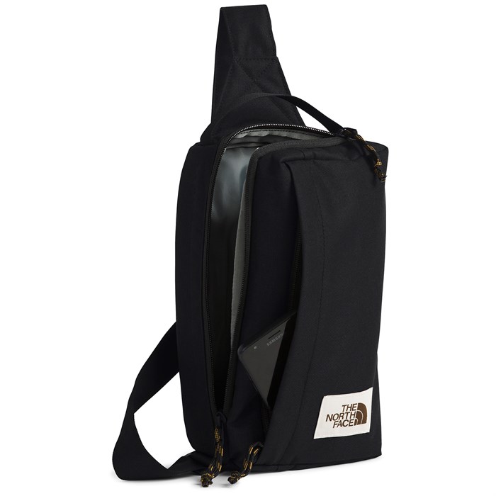 north face field bag black