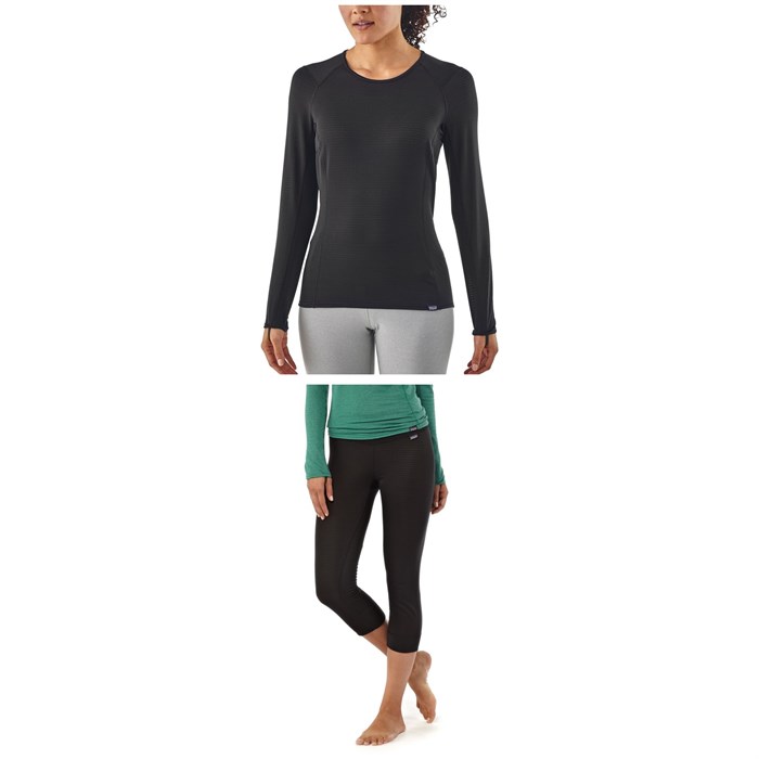 Patagonia - Capilene® Thermal Weight Crew Top - Women's + Patagonia Capilene® Thermal Weight Boot-Length Bottoms - Women's