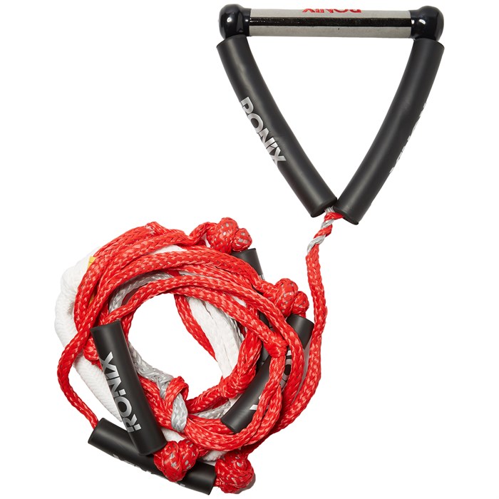 Ronix - 10" Hide Grip Handle + 25 ft 5-Section Bungee Surf Rope 2023