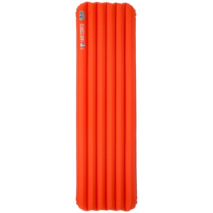 Big Agnes Insulated Air Core Ultra Sleeping Pad 25x72 Wide Regular Orange 