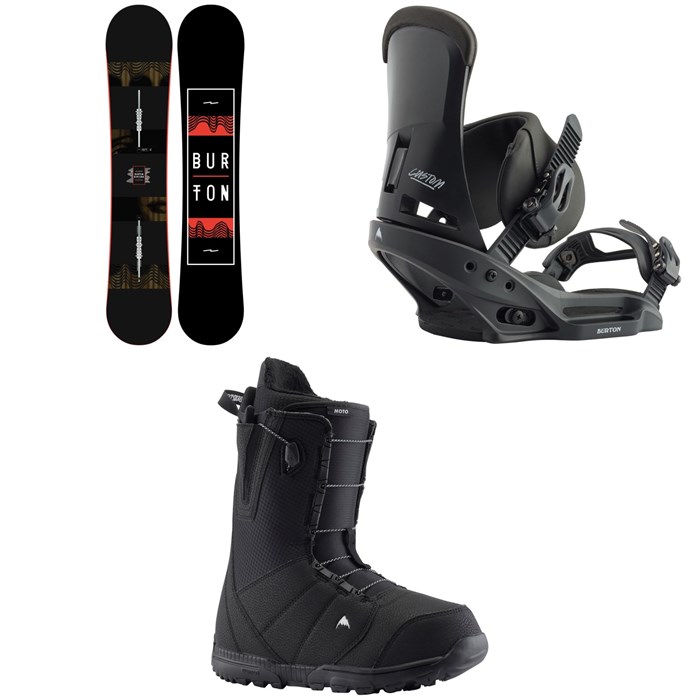 Burton - Ripcord Snowboard + Custom EST Snowboard Bindings + Moto Snowboard Boots 2020