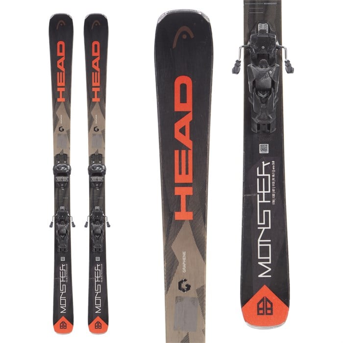 Head Monster 88 Skis + Tyrolia Attack 13 Demo Bindings 2019 Used evo