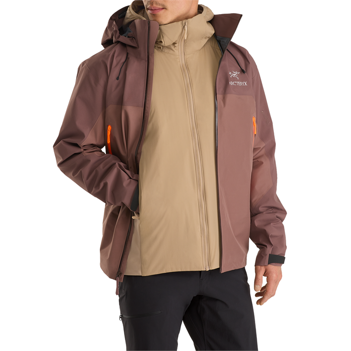 Men's Textured Fleece Hoodie - All in Motion Brown XL