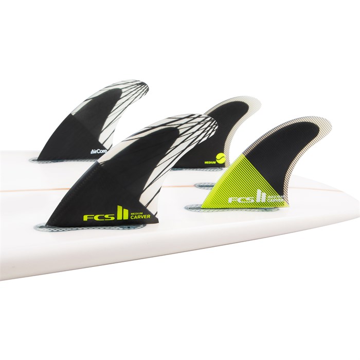 FCS II CARVER TRI FIN SET　SIZE M FCS II Carver PC Carbon Large Tri Fin Set | evo Canada