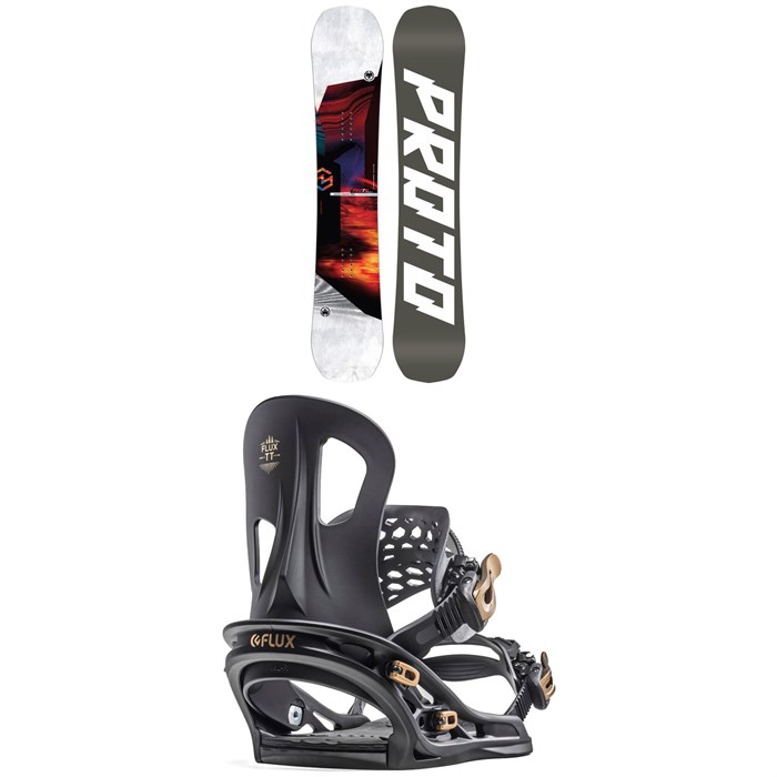 Never Summer - Proto Type Two X Snowboard + Flux TT Snowboard Bindings 2020
