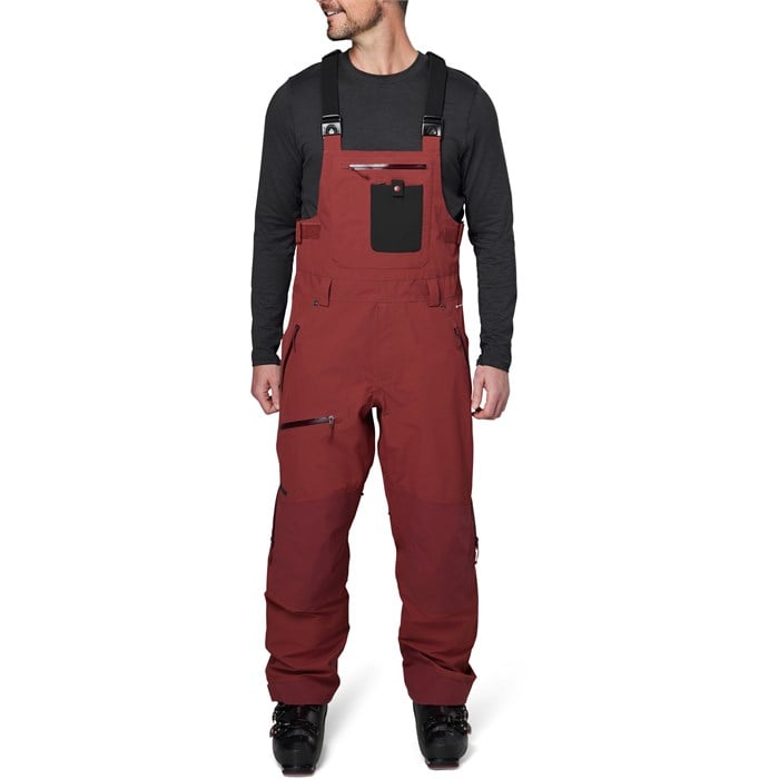 FLYLOW Men'rg Bib Pants ビブパンツ S F23_SnowmanBib_River_03717_gra