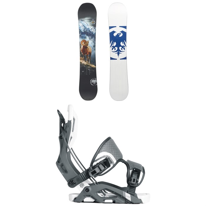 Never Summer - West Snowboard + Flow Fuse Fusion Snowboard Bindings 2019