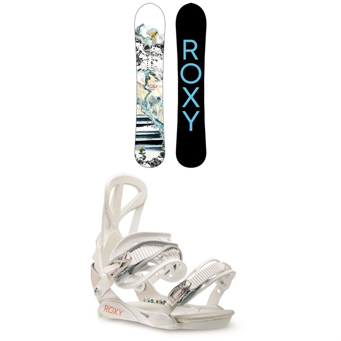 Roxy - Smoothie C2 Snowboard + Team Snowboard Bindings - Women's 2021