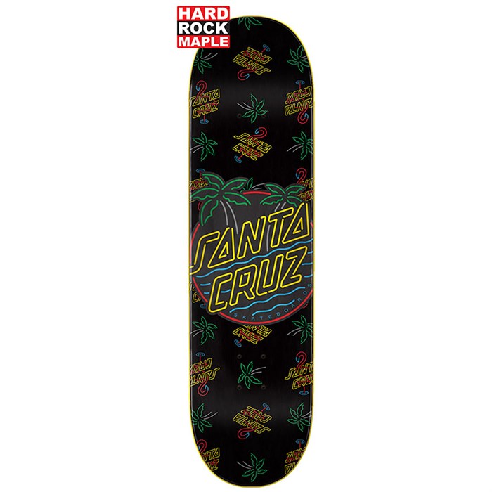 Santa Cruz Glow Dot Hard Rock Maple 7.75 Skateboard Deck evo