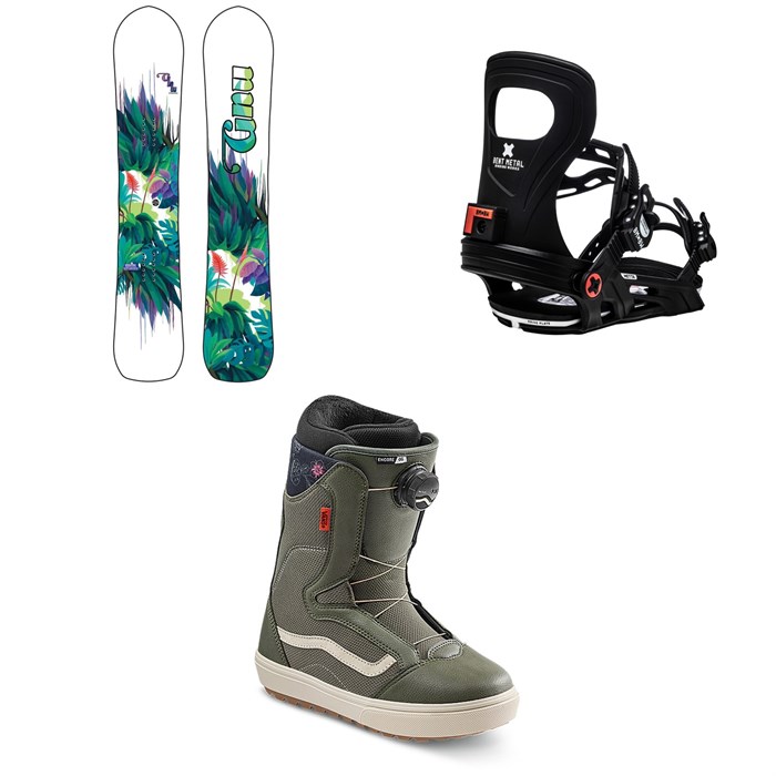 GNU - Chromatic BTX Snowboard + Bent Metal Metta Snowboard Bindings + Vans Encore OG Snowboard Boots - Women's 2021