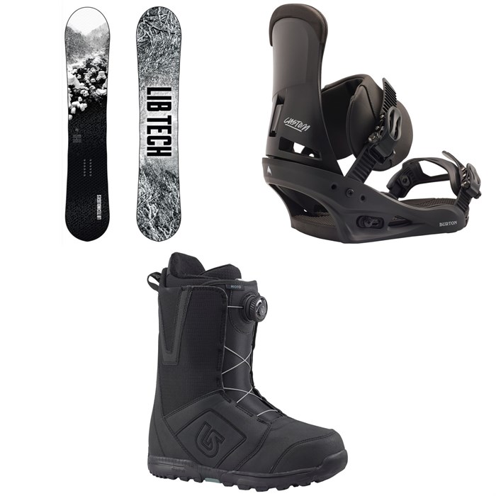 Lib Tech - Cold Brew C2 Snowboard 2020 + Burton Custom Snowboard Bindings 2020 + Moto Boa Snowboard Boots 2018