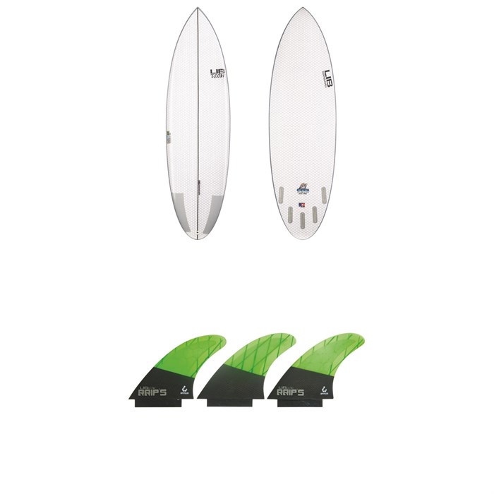 Lib Tech - Nude Bowl Surfboard + Tri Large Fin Set