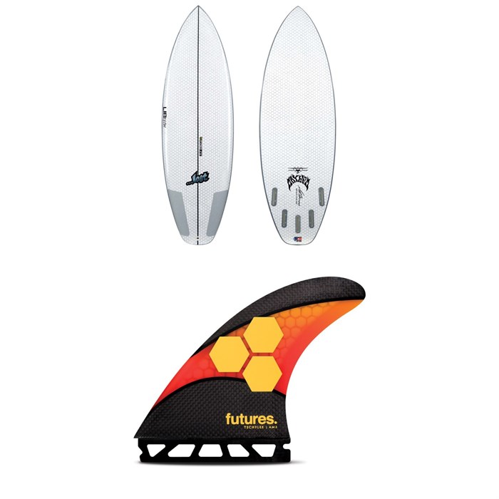 Lib Tech - x Lost Puddle Jumper HP (Futures) Surfboard + Futures AM2 Large Techflex Tri Fin Set