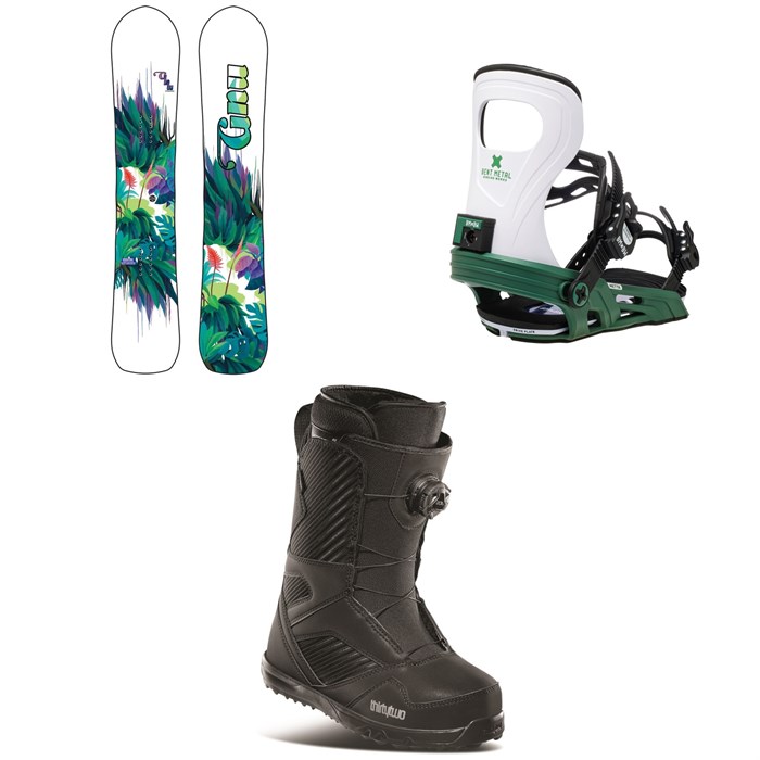 GNU - Chromatic BTX Snowboard + Bent Metal Metta Snowboard Bindings + thirtytwo STW Boa Snowboard Boots - Women's 2021