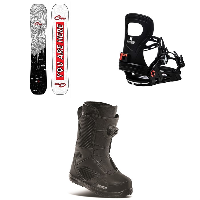 GNU - Gloss C2 Snowboard + Bent Metal Metta Snowboard Bindings + thirtytwo STW Boa Snowboard Boots - Women's 2021