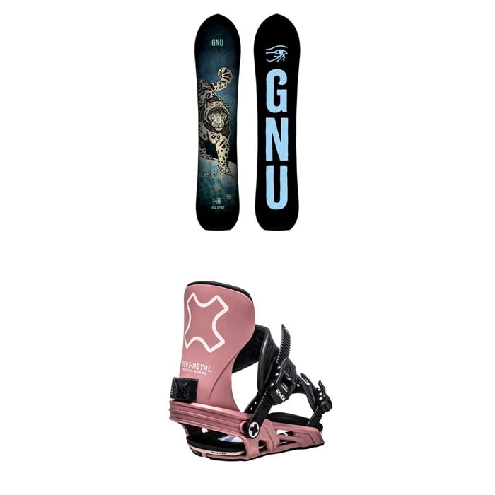 GNU - Free Spirit C3 Snowboard + Bent Metal Stylist Snowboard Bindings - Women's 2021