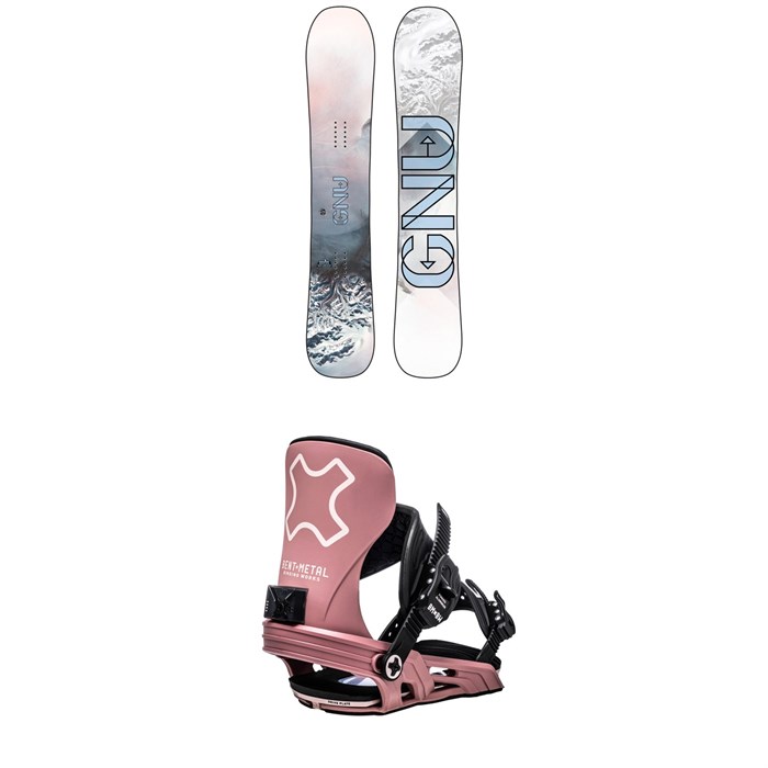 GNU - Whip C3 Snowboard + Bent Metal Stylist Snowboard Bindings - Women's 2021