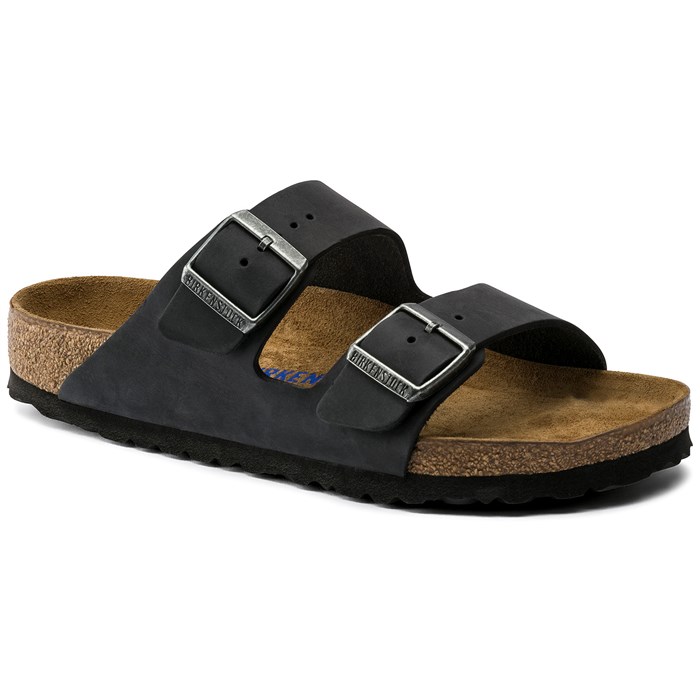Birkenstock - Arizona Oiled Leather Soft Footbed Sandals - Women's