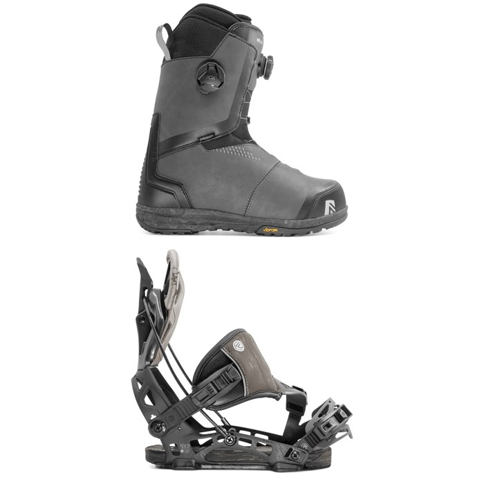 Nidecker - Helios Focus Boa Snowboard Boots + Flow NX2-GT Hybrid Snowboard Bindings 2020
