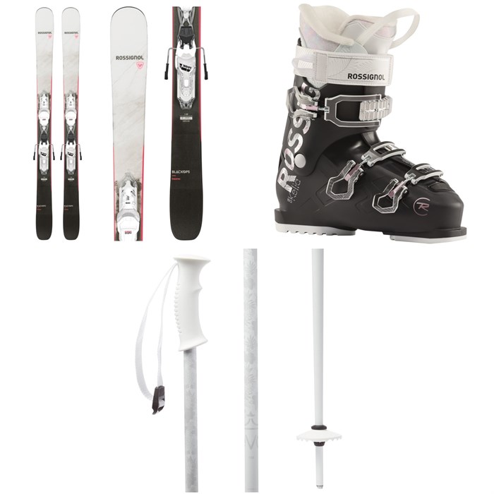 Rossignol - Black Ops Dreamer Skis + Xpress 10 GW Bindings + Kelia 50 Ski Boots - Women's 2021 + evo Double-E Ski Poles 2020