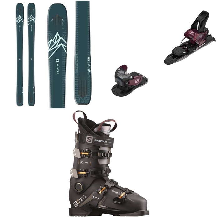 Salomon - QST Lux 92 Skis - Women's + Warden MNC 11 Ski Bindings + S/Pro 90 W Ski Boots - Women's 2021