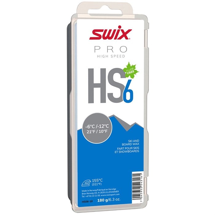 SWIX - HS6 Blue -6°C/-12°C 180g Wax