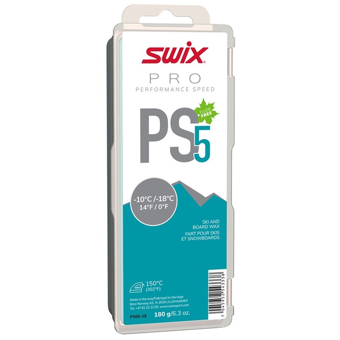 SWIX - PS05 Turquoise -10°C/-18°C 180g Wax
