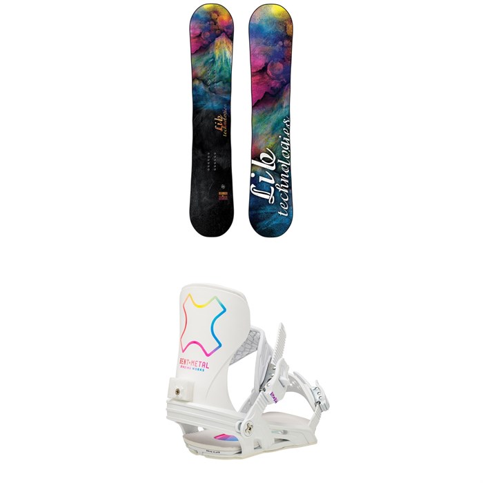 Lib Tech - Lib Tech Glider BTX Snowboard + Bent Metal Stylist Snowboard Bindings - Women's 2021