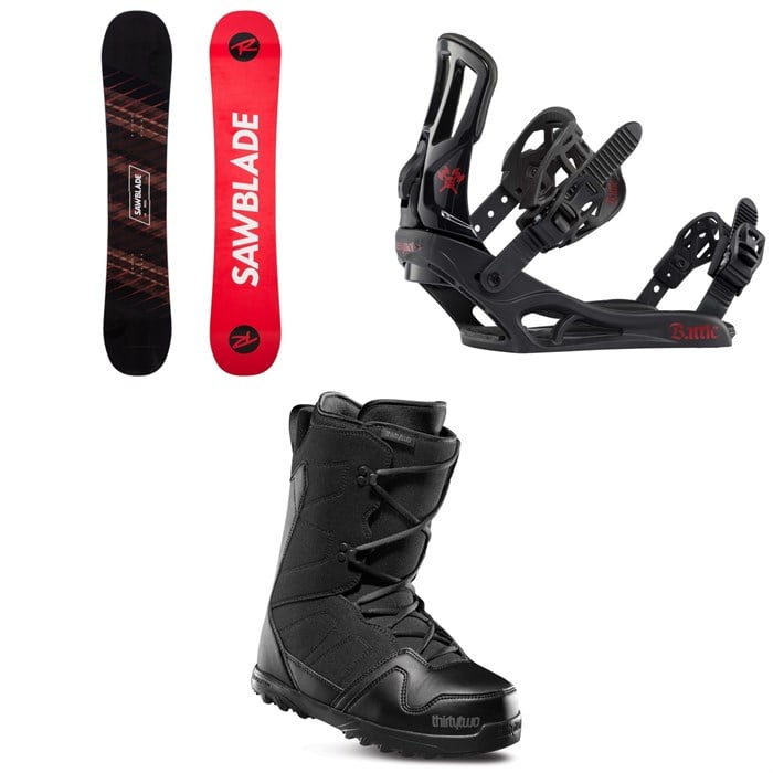 Rossignol - Sawblade Snowboard 2020 + Battle Snowboard Bindings 2021 + thirtytwo Exit Snowboard Boots 2020
