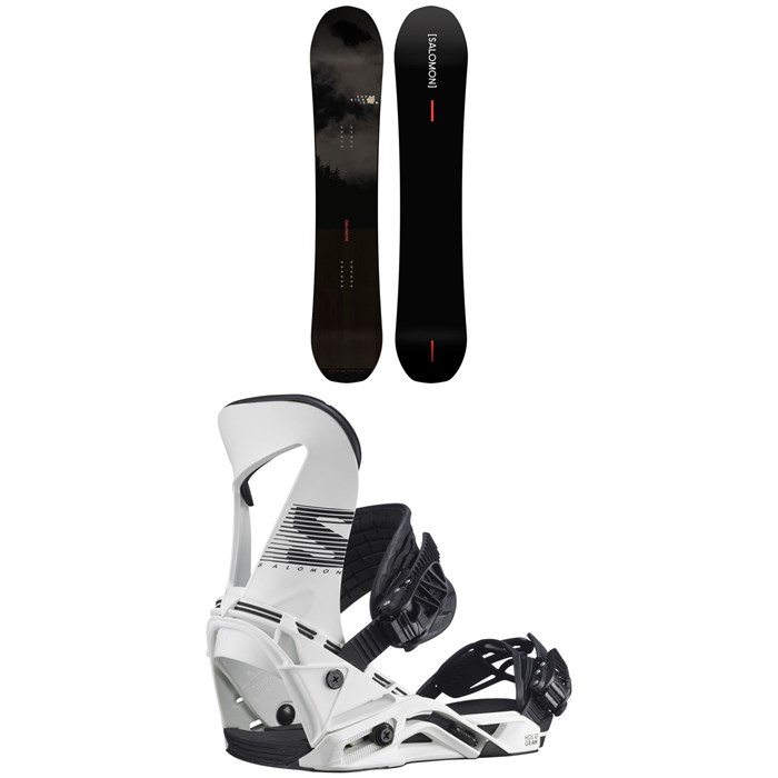 Salomon - Super 8 Pro Snowboard + Hologram Snowboard Bindings 2021