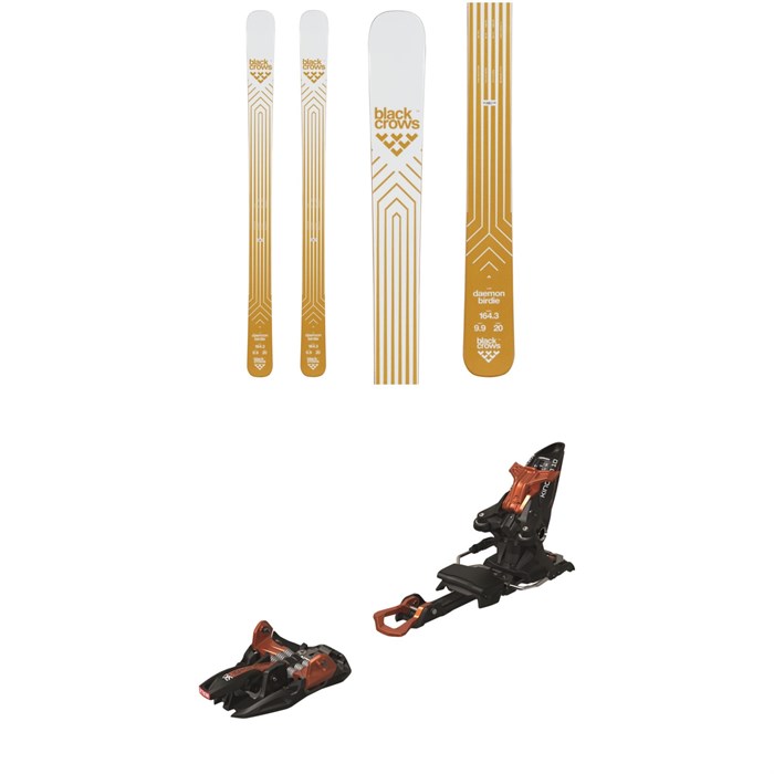 Black Crows - Daemon Birdie Skis - Women's + Marker Kingpin 10 Alpine Touring Ski Bindings 2020