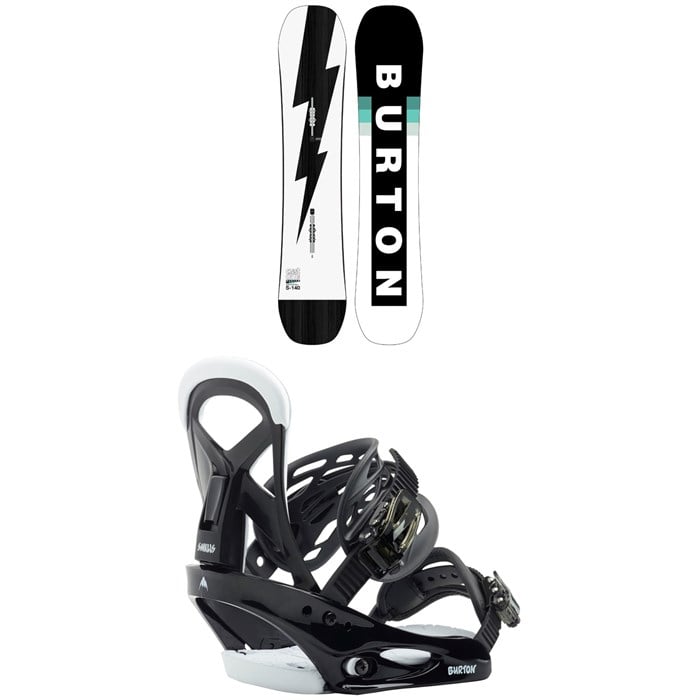 Burton - Custom Smalls Snowboard + Smalls Snowboard Bindings - Kids' 2021