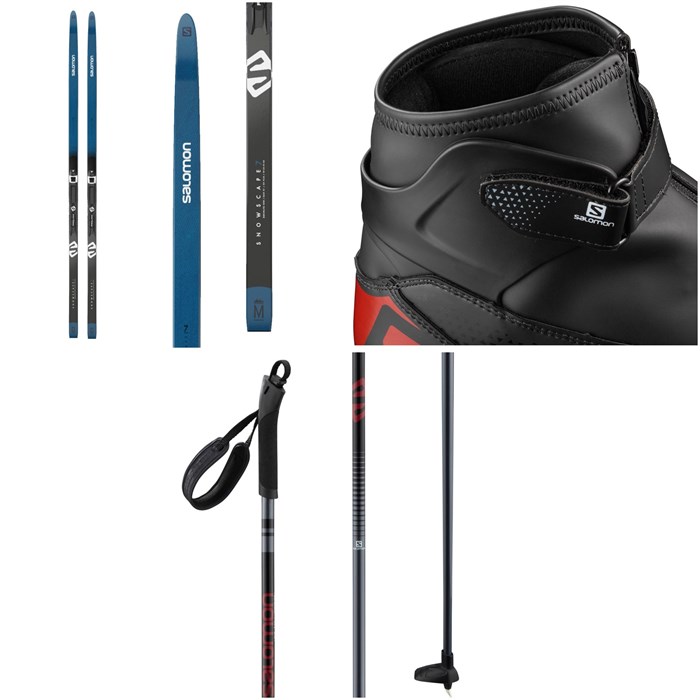 Salomon - Snowscape 7 Cross Country Skis + Prolink Auto Classic Bindings + Escape Plus Prolink Boots + Escape Poles 2021
