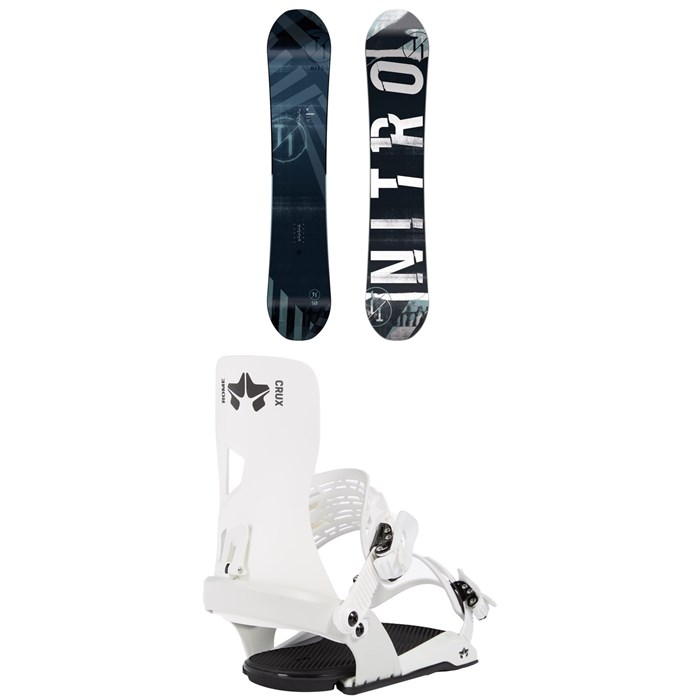 Nitro - T1 Snowboard + Rome Crux SE Snowboard Bindings 2020