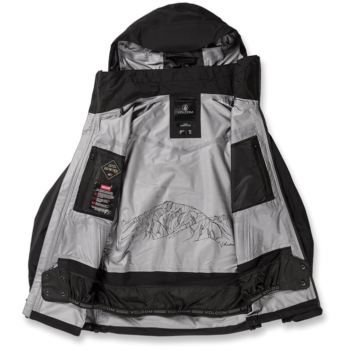 VOLCOM　GORE-TEX　3レイヤー 3D Stretch Gore-Tex Jacket - Black | Volcom Europe