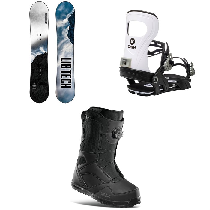 Lib Tech - Cold Brew C2 Snowboard + Bent Metal Joint Snowboard Bindings + thirtytwo STW Boa Snowboard Boots 2021