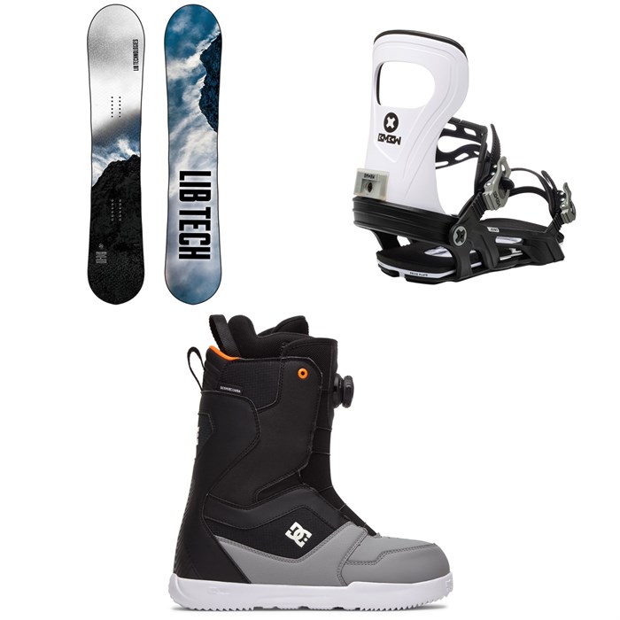 Lib Tech - Cold Brew C2 Snowboard + Bent Metal Joint Snowboard Bindings + DC Scout Boa Snowboard Boots 2021