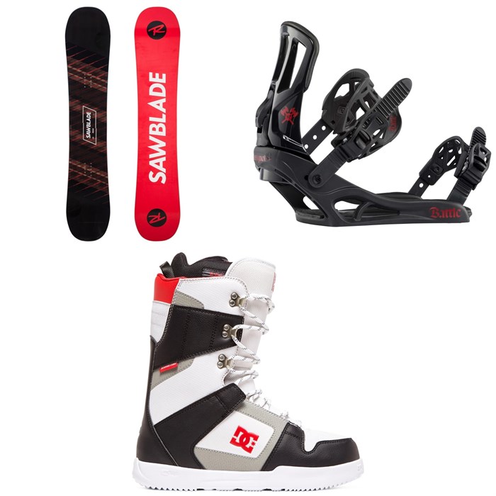 Rossignol - Sawblade Snowboard 2020 + Rossignol Battle Snowboard Bindings 2021 + DC Phase Snowboard Boots 2020